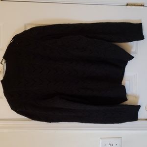 Black mock neck sweater